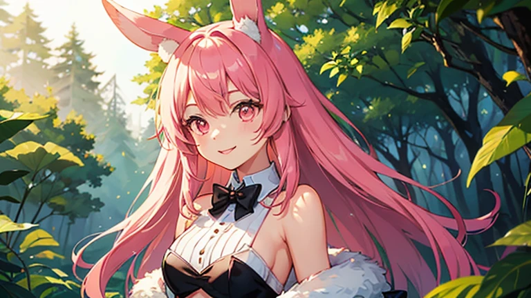 ((Masterpiece)), ((Best Quality)), (Very Detailed), ((Very Detailed)), 4K, (8K), very aesthetic, absurdres highres, 1 girl, (anthropomorphic Rabbit, furry, kemono:1.5), salt bae \(meme\)