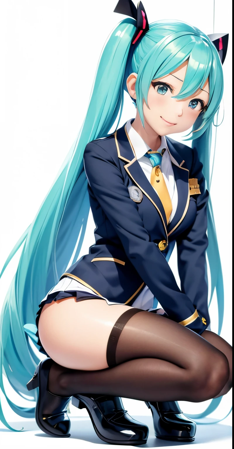 Hatsune Miku、Anime girl with long hair and a gun in her hand,Shimashima Pantiesがよく見える、Hatsune Miku、Squatting、spread legs、show panties,super mini skirt、緑と白のShimashima Panties、From miniskirt to c Kantai Collection style,Shimashima Panties、super mini skirt、 portrait anime space cadet girl, Best Anime 4K Kona-chan Wallpaper, terrible anime 8k, High-definition official artwork, Trending with Art Station Pixiv, perfect android girl, cyborg - girl with silver hair, anime style 4k, anime art wallpaper 8k, azur lane style