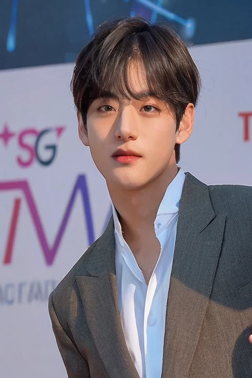 arafed asian man in suit and white shirt posing for a photo, Kim Taehyung, Kim Taehyung, Kim Taehyung, Taehyung comendo batatas fritas Gucci, Kim Taehyung, suave em _ o fundo, taken at the beginning of 2020, Kim Taehyung, Kim Taehyung, olhar inocente, handsome prince, ironic smile, bonito e atraente, Kim Taehyung