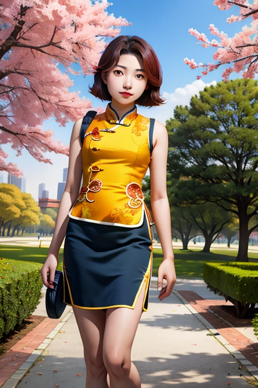  Chinese 16 year old in the park  