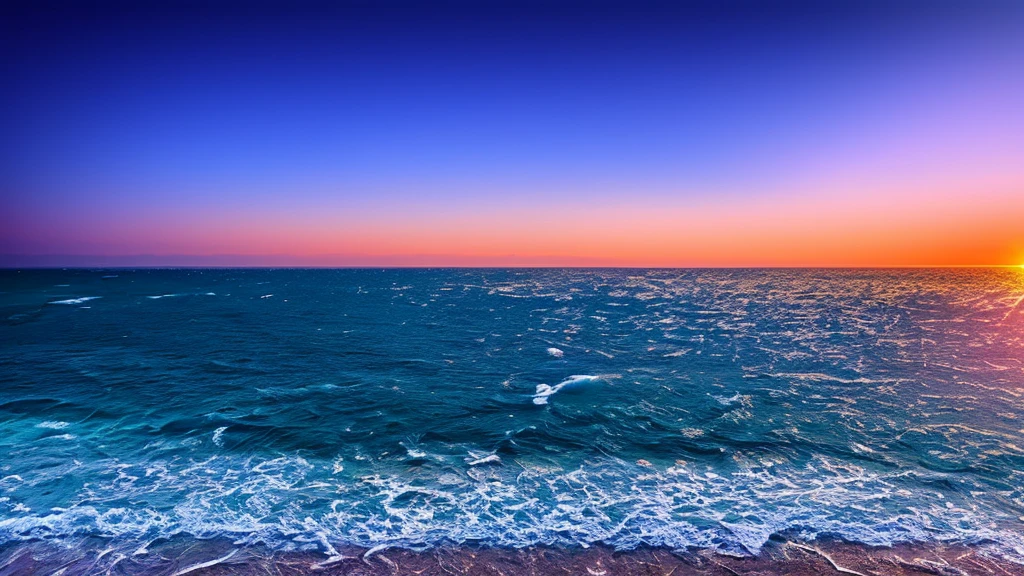 Crystal clear sea、Blue sky