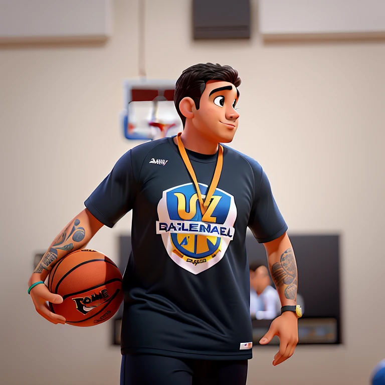 Athletic man in gym
