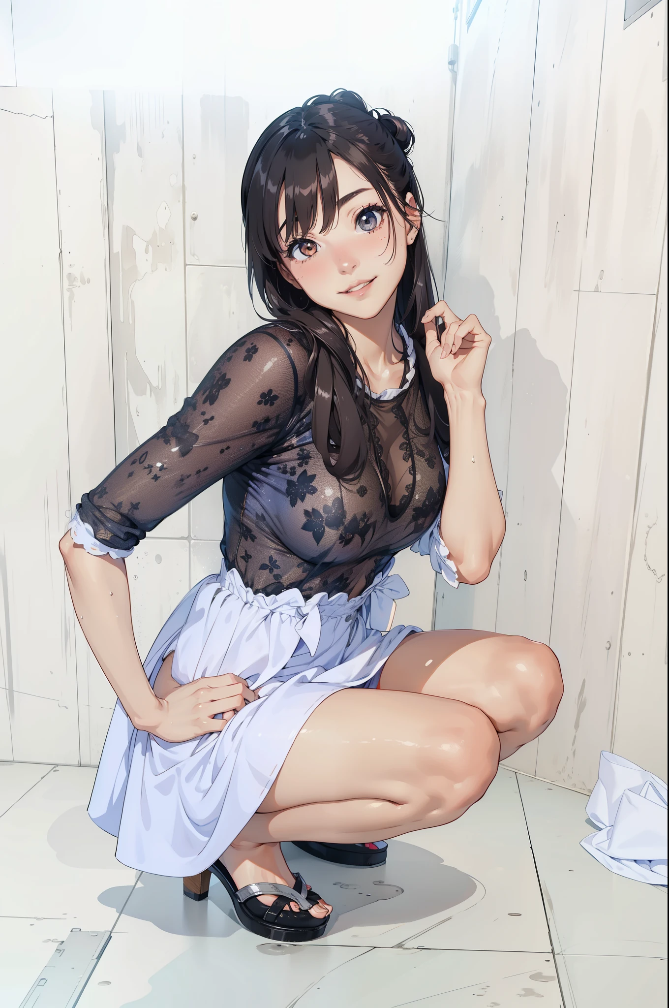(extremely detailed CG unity 8k wallpaper), (masterpiece), (best quality), (ultra-detailed), (best illustration), (best shadow), (absurdres),
BREAK
girl, sweat, steam, medium breast, nsfw, shy, looking at viewer, light smile,