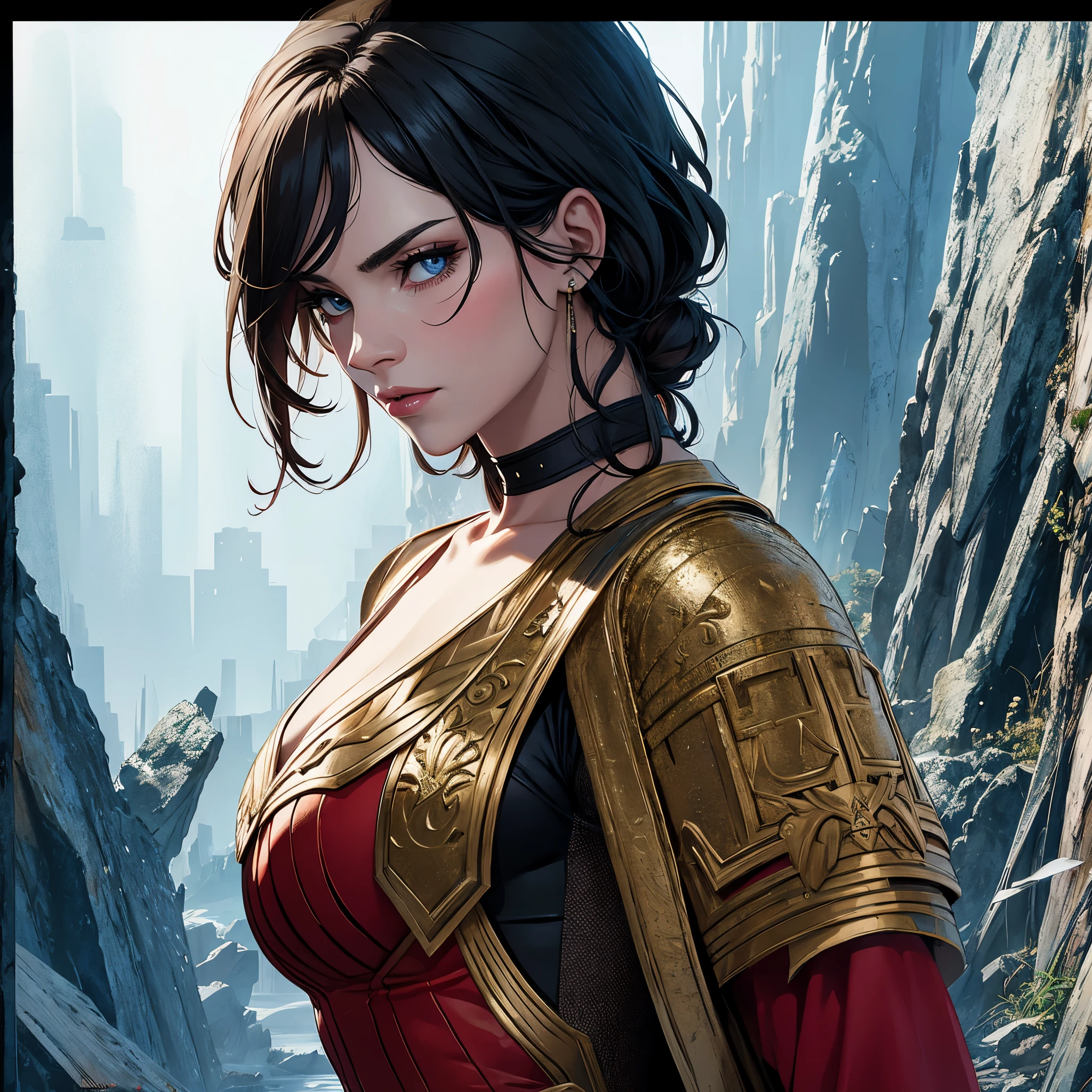 (Masterpiece, Best Quality), 8k Wallpaper, highly detailed, poster, Faust 1926, Germanic folklore, German expressionist, horror thriller cinematic movie poster, wonder woman posing for a sexy portrait for Playboy