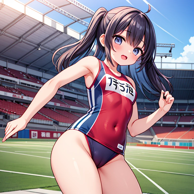 1girl, japanese, track and field athlete, cameltoe