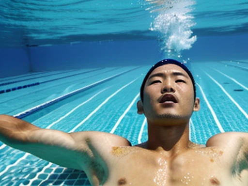 Japanese man collapses、Japanese male student collapses、Japanese male swimming team member collapses、Japanese male lifesaver collapses、A man with a shaved head is lying down、肌が黒いJapanese man collapses、A muscular man is collapsing、A man lying in the bathtub、A man collapses and sinks in the pool、A man lying underwater、man diving underwater、A man wearing a skin-tight black brief swimsuit、A man lying down with his eyes wide open、A man lying with his mouth open、Male swimmer looking up to the sky with his eyes wide open、man with a sad expression、A man with a surprised expression、man being strangled、The whole body is shown、Swimming competitions、Swimming、swimming school、male swimming instructor、One man、Male Players、A man wearing nothing on his upper body、Actor who was killed、Young male actor playing a corpse、young man acting like he&#39;s dying、The man who plays the role of a drowned corpse、Suspense drama、mystery drama、shooting underwater、Young man playing the role of a corpse with open eyes、A man playing the role of a dead swimmer