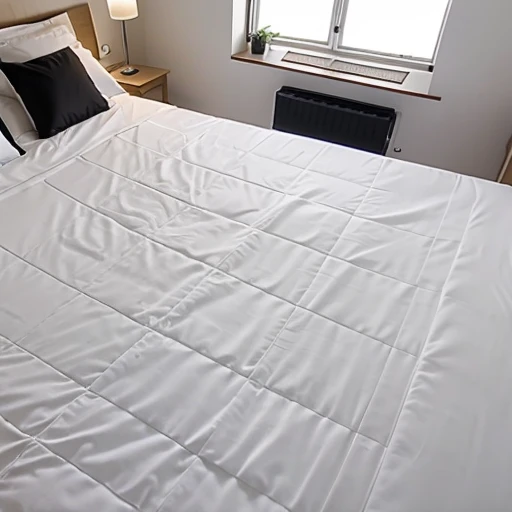 Background, image of bed shot from above