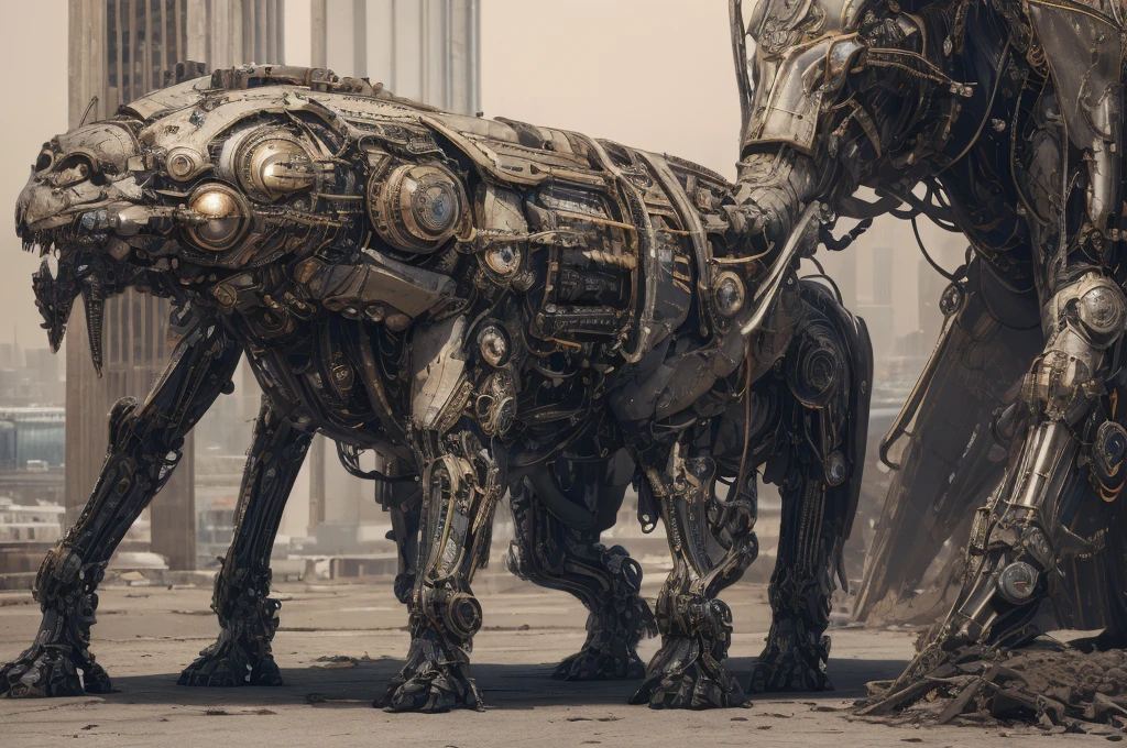 unreal engine:1.4,UHD,Best quality:1.4, fotorRealist:1.4, skin texture:1.4, masterpiece:1.8,Mechanical girl of the future,Shiny metal,Brilliant robotic movements,unearthly,futuristic technology,Advanced artificial intelligence,cityscape, lit up with neon lights,Metal Exoskeleton,highly detailed facial features,bright LED eyes,Carefully crafted faux leather,Extravagant futuristic fashion,hovering above the ground,Getting to know the cityscape,futuristic technology,Exquisite craftsmanship,Metal limbs with intricate designs,Seamless integration of people and machines,surRealist,Otherworldly atmosphere,Utopian cityscape in the background,Advanced Weapon, integrated into your body,radiates soft, vibrant glow,expressive and captivating look,Superhuman strength and agility,Take a position of trust and power,High resolution portrait with vibrant colors and intricate details,amazing,stunning artwork. (Best quality,4K,8K,High Resolutions,masterpiece:1.2),ultra detailed,(Realist,fotorRealist,fotorRealist:1.37),HDR,UHD,Studio lighting,Ultra-fine paint,Sharp Focus,physically based representation,very detailed description,professional,bright colors,hips,portraits,Conceptual artists