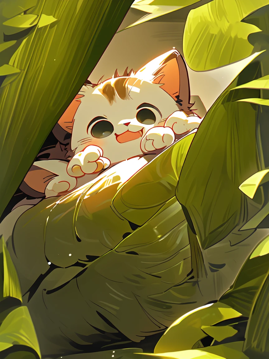 Adorable, chibi, medium sized, tabby cat