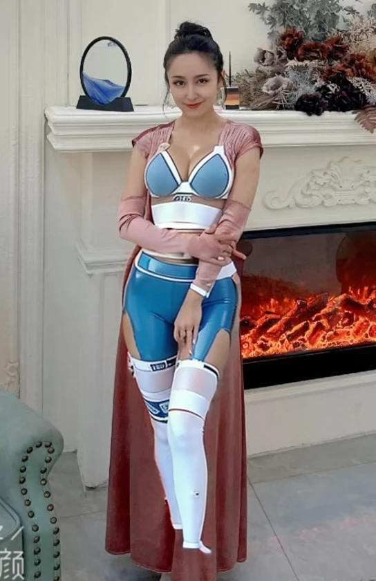 Flesh-colored bra tape that only covers the nipples,The chest is completely exposed,white thong,Fits the body shape of the original picture,real