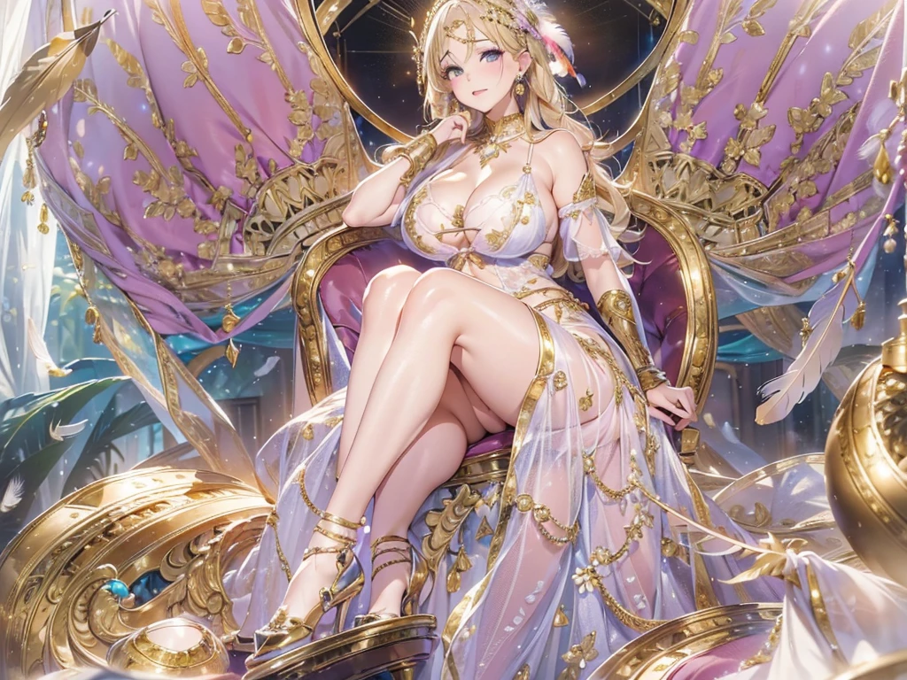 過去最高のmasterpiece、beautiful美しさ, 3D two-dimensional, rich, blonde, skirt, stockings, high heels, poison、star、star、(Highly detailed CG Unity 8K wallpaper),(masterpiece), (最high quality), (Super detailed), (best work),(best shadow), (sharp eyeliner, eye shadow, fine eye:1.1), (超High resolution,realistic,最high quality,realistic),(8K,RAW photo,最high quality,マstarプル),mature woman、sensual curves、huge breasts、thighs、bubble、お尻のmasterpiece, 最high quality, Super detailed, full body shot, mature woman, beautiful mature woman, nightgown and underwear, enchanting smile, thick lips, Chubby lips, blush, looking at the viewer, provocative expression, beautiful髪型, cleavage, Plump、curvy hips、attractive face、sexy lingerie、an inviting gaze、Expression of emotions、Lewd underwear、(((erotic see-through lingerie set)))、Standing position、gorgeous accessories 、big breastsの女性, bare shoulders, golden hair, colored feather, metal ornaments, colored flowers, particle, light, (masterpiece, 最high quality, 最high quality, official art, beautiful and aesthetic:1.2), (1 girl:1.3), very detailed,(fractal art:1.1),(colorful:1.1)、(flowers:1.3),most detailed,(zentangle:1.2), (dynamic pose), (abstract background:1.3), (shiny skin), (lots of colors :1.4), ,(earrings:1.4), (feather:1.4),masterpiece, 最high quality, Super detailed, 30~40 years, full body shot, beautiful 、various hairstyles,gold headband,plump breasts,beautiful butt,greek clothing,Tulle covers the breasts,perfectly proportioned, detailed clothing details,marble,god statue,cinematic lighting, film grain, 8K, masterpiece, Super detailed, high detail, high quality, High resolution,(((NSFW:1.2)))、exposed chest、Openwork decoration,(((see through dress)))、(((解剖学的に正しいbody))) , 最high quality, Super detailed, (((Lewd underwear)))、raise your butt, from below, (((R-18)))、Hakari、thighs, big breasts, Are standing, cowboy shot, blush, (((1 girl))), (masterpiece:1.3), (High resolution), (8K), (very detailed), perfect face, Nice eye and face, (((最high quality))), (Super detailed), detailed face and eye, (alone), High resolution、beautifuleye,(((sexy pose)))、(((整ったbig breasts)))、((beautiful eye))、luxury、(((超High resolution)))、(((detailed description)))、(((ぽっちゃりbody型)))、(((解剖学的構造に一致したbodyの部位)))、beautiful長いまつ毛、バランスのとれたbody型,2 feet、Just the right size for your legs and arms、Fishnet tights、glamorous、(((Clear white and black eye)))、lipstick、Sparkling、(Undistorted face, eye, body)、jewelry、gem、(長くカールしたbeautifulまつ毛)、(((バランス良いbeautiful胸)))、(transparent, Exquisite skin:1.2)、(((完璧なglamorousボディー)))、actress face、Super beautiful、Cute smile、Healing beauty、Flower shower、完璧なeye、realistic depiction、Super sexy、glossy、Glamorous、double eyelids、Good dark makeup、makeup、ぼやけていないeye