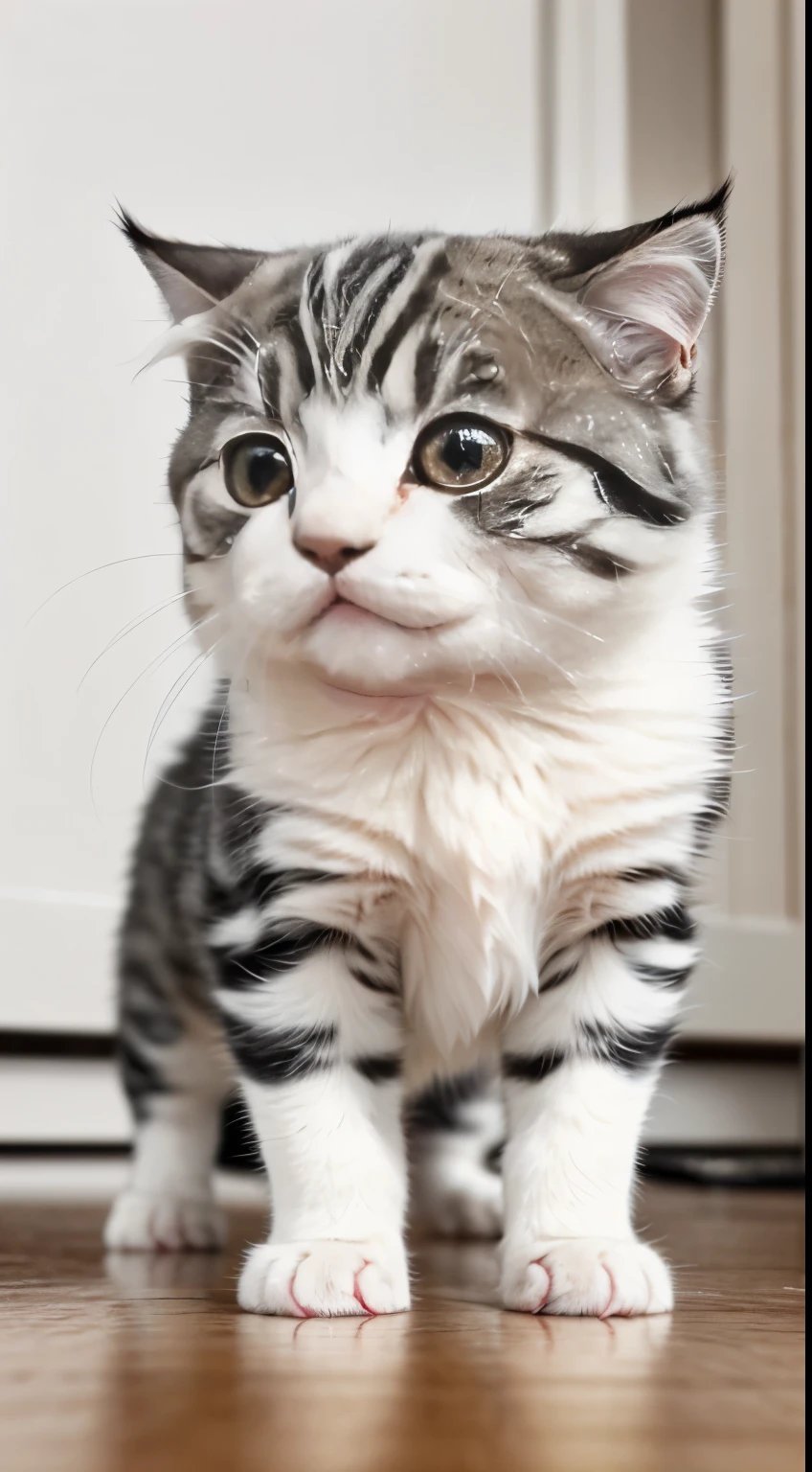RAW photo, absurd, high quality, realistic, scottish fold, kitten, no background,, 8K UHD, Digital single-lens reflex camera, film grain, Fujifilm XT3, 20mp, be familiar with, sharp focus,