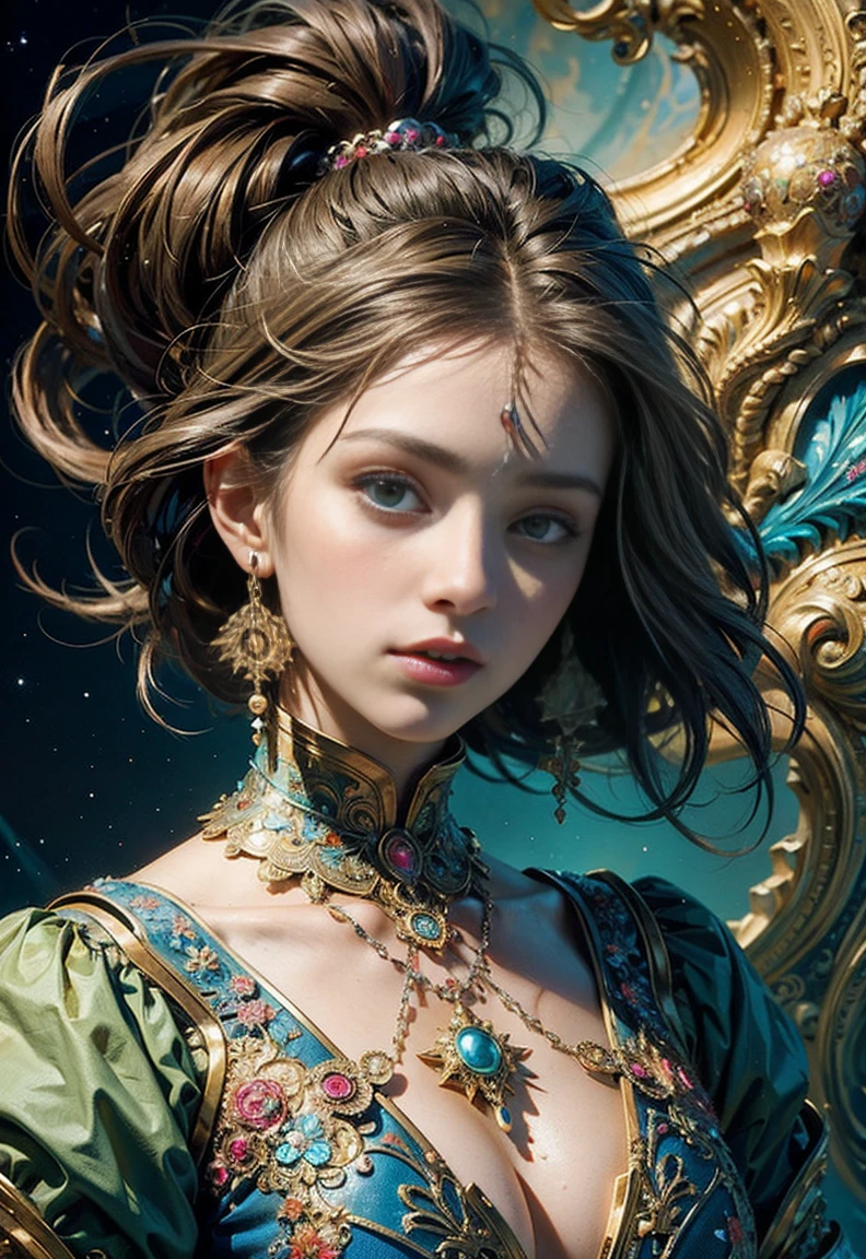 (masterpiece, highest quality, highest quality, official art, beautiful and aesthetic:1.2), (1 girl), very detailed,(fractal art:1.3),colorful,most detailed