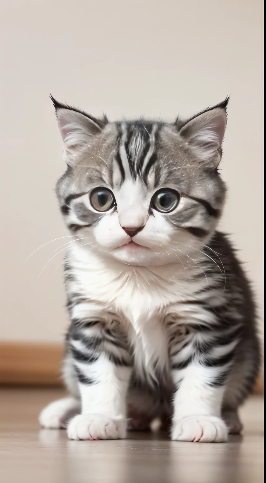 RAW photo, absurd, high quality, realistic, scottish fold, kitten, no background,, 8K UHD, Digital single-lens reflex camera, film grain, Fujifilm XT3, 20mp, be familiar with, sharp focus,