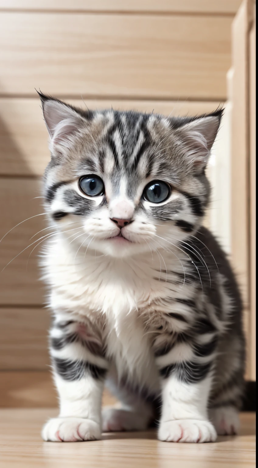 RAW photo, absurd, high quality, realistic, scottish fold, kitten, no background,, 8K UHD, Digital single-lens reflex camera, film grain, Fujifilm XT3, 20mp, be familiar with, sharp focus,