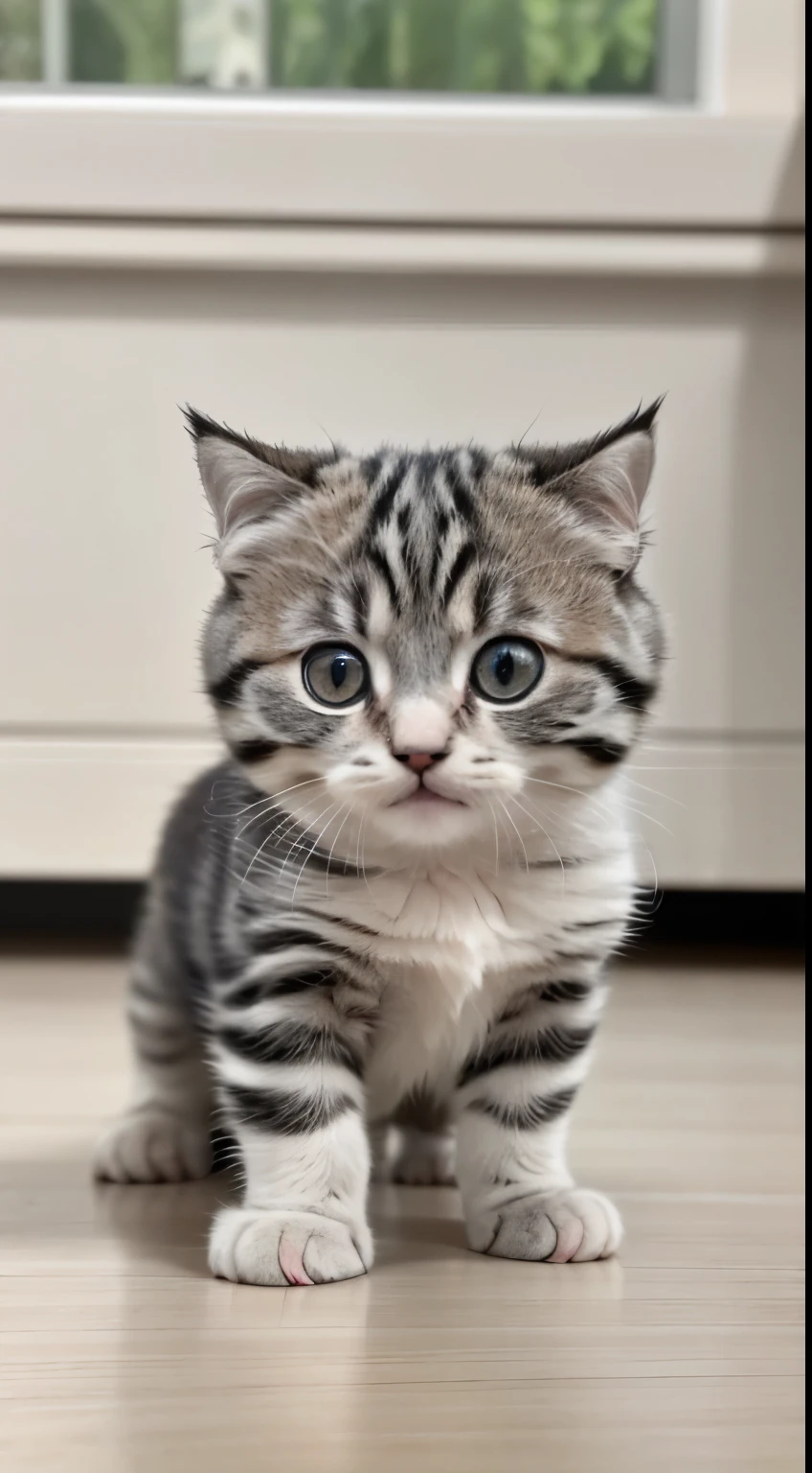 RAW photo, absurd, high quality, realistic, scottish fold, kitten, no background,, 8K UHD, Digital single-lens reflex camera, film grain, Fujifilm XT3, 20mp, be familiar with, sharp focus,
