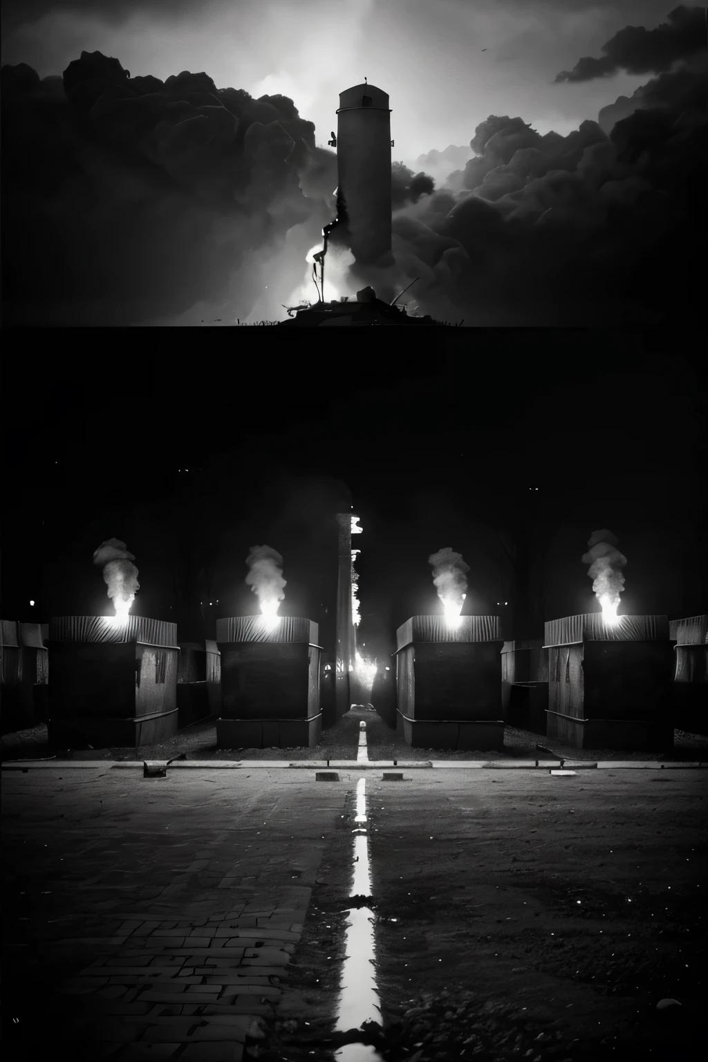 create a significant image to celebrate Remembrance Day, on the Holocaust, on the Shoah, on the deportation of the Jews, on their killing in the gas chambers. May it be touching, moving, and remain imprinted in the memory. In black and white, dark style
