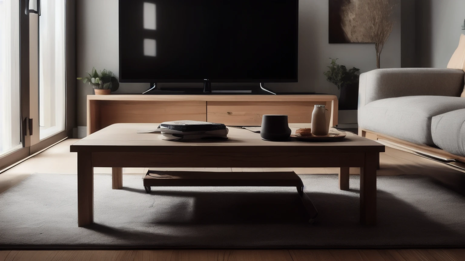 hyper ultra realistic photographs full body of Picture a cozy living room, bathed in the soft glow of a vintage TV. A young Afro man, clad in comfy sweatpants and a graphic tee, sprawls on the couch, his laughter echoing through the room as he watches a classic comedy show. A plate of popcorn sits on the coffee table, half-eaten, next to a mug of steaming hot chocolate. ratio 16:9, 4k, 8k resolution, High quality photo, high detailed, imagesharp focus, Cinematic lighting,hyperdetailed & Unreal engine, detail, realism, photography,cinematography, camera NIKON, lens NIKKOR flagship, masterpiece. hyper-maximalism, ultradetailed photorealistic, light skin imperfections, final render, vray, photo, fashion