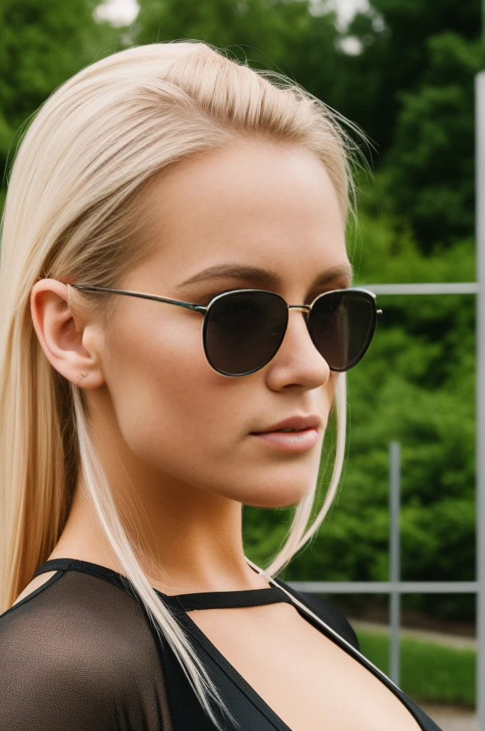 top quality,8K-Meisterwerk,Super high resolution,,RAW-Foto,20 years old Eastern European woman,ue,blondes Haar,Symmetrische Frisur,strahlende Haut,Super beauty,((super realistische Details)),Schatten,in 8K,Metalle,kalte Farbe,sehr kompliziertes Detail,realistisches Licht,CGSoation-Trends,Beautiful eyes,strahlende Augen,Neondetails,ein Park,High background image quality,Full body representation,((nackt)),Symmetrische Frisur with movement,(sweat-soaked skin:0.5),Medium size breasts,,Stehende Komposition