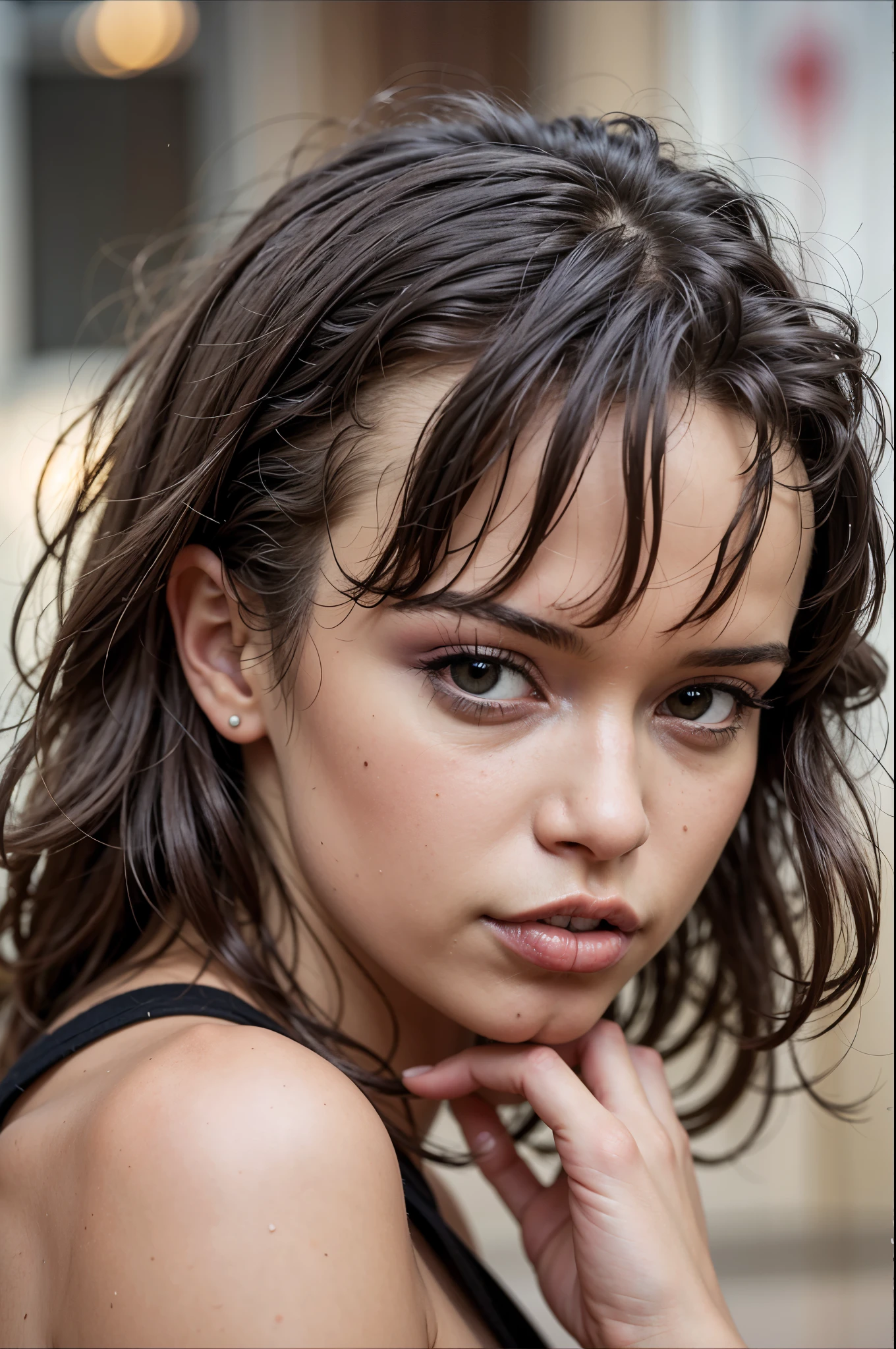 (best quality, masterpiece:1.2), (realistic, photo realistic:1.3), UHD, high detail color photo, extremely detailed CG unity 8k wallpaper, sharp focus, (best shadow), (glossy shiny skins), perfect anatomy, perfect hands, (cinematic lighting), glossy lips,
a portrait of (1girl), (Adorable) (wearing Scotland kilt), depth of field, (close up), sharp focus, detailed face, detailed skin, perfect face and body, (black hair, blunt bangs hair:1.2), in the downtown