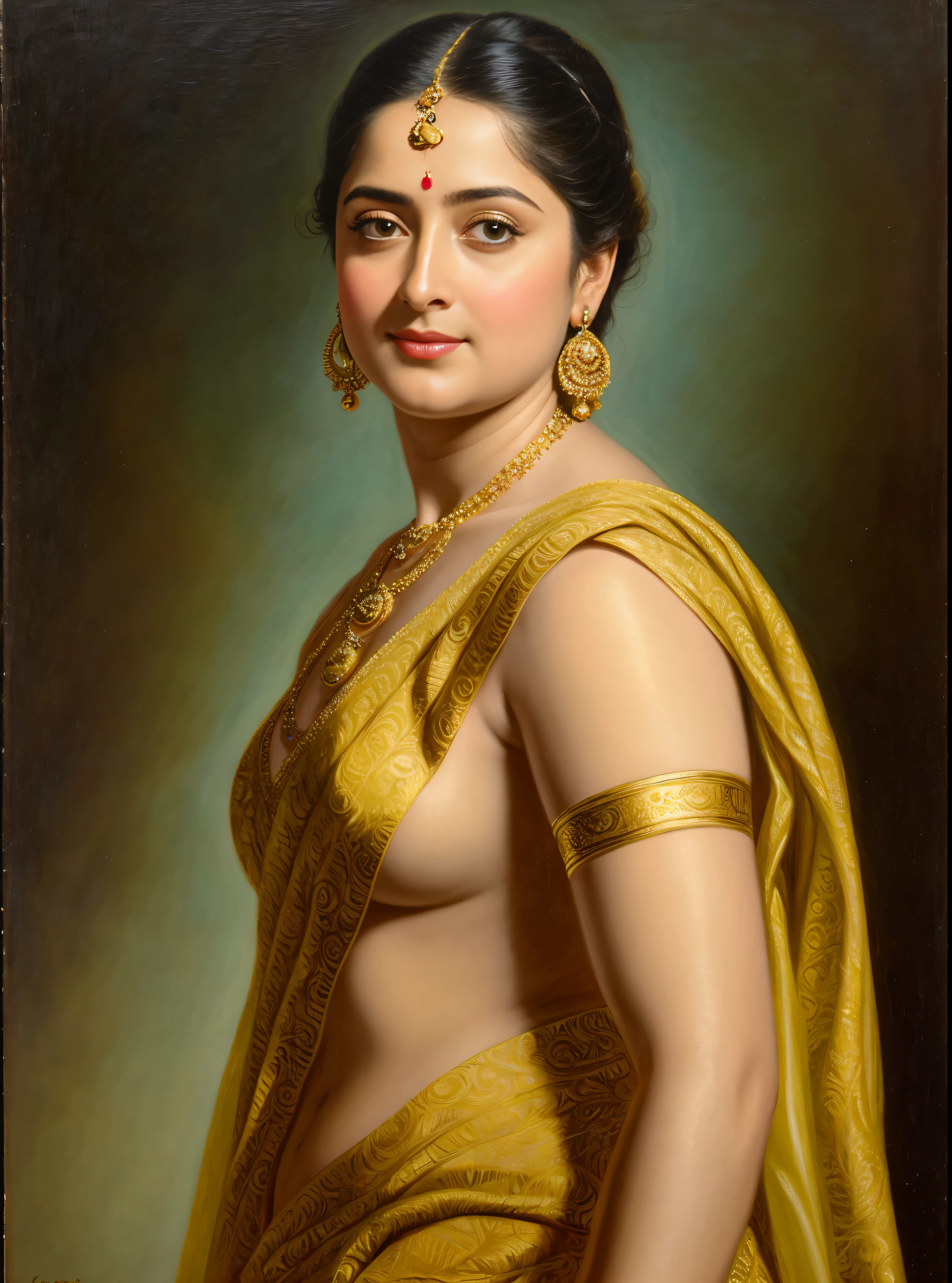 Looks like Anushka Shetty, Masterpiece, Best quality, high clarity eyes, beautifully styled hair, critically flawless,sharp picture, Full portrait, High pixels, perfect face, perfect eyes, beautiful face, perfect hands,perfect fingers, in Peter Paul Rubens style, by Peter Paul Rubens, baroque style, acrylic on canvas, highly detailed, description: "Create a nymph inspired by the tales of Greek or Roman mythology, embodying the essence of a natural element or location, and possessing a unique ability or trait that sets her apart."