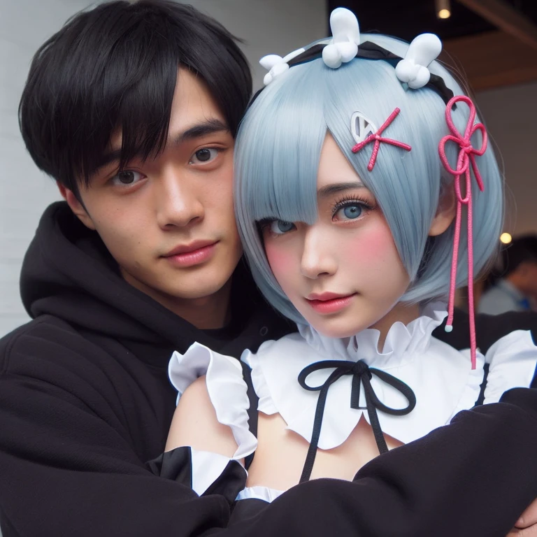 beautiful japanese girl and boyfriend