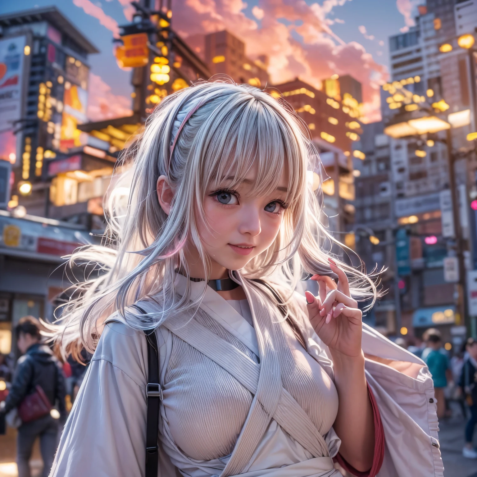 ((bokeH, Acutance:0.85, ultra-detailed:1.35)), (((from below))) . The background is the downtown area at (Twilight:1.4), (((Red-dyed clouds above hed:1.28))), { The Sky takes up more than third of the composition | (many colorful Lights:1.2) | lens flare | Burning | Haze | (luminous Particles) | Mystic sight | God rays | Lightning }, { Underboob | Oiled ivory skin | FullBody:1.2 } . (Masterpiece:1.2) of professional Analog photo with Hasselblad, (((realistic and photorealistic with touch of rawness:1.37))) . ((( A group photo of KAWAII girls in WHITE Fundoshi)at Hakata Gion Ymakasa Festival )), ((Extremely detailed KAWAII face variations:1.37)) . Assfocus with looking ahead . (Starry IridescentParticles:), {HiddenHands|(Corrected Childish Hand)}