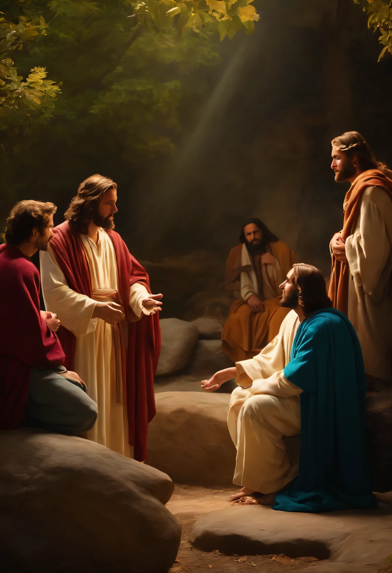 jesus talking to the disciples