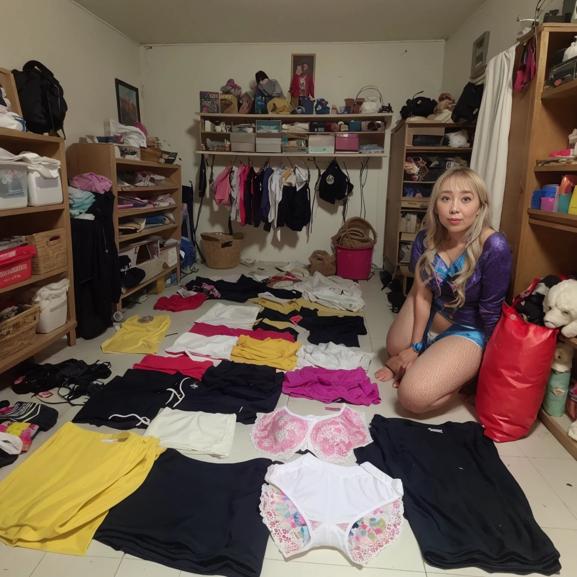 dogeza photo of busty blonde coed bowing on floor on her knees , looking at camera, clothes removed, panties, bra, folded clothes, shoes, high heels,  indoors,<lora:Concept-dogezaV5-000007:0.9>, sharp focus,  (8k uhd:0.8), ultra-detailed, RAW Amateur Photo