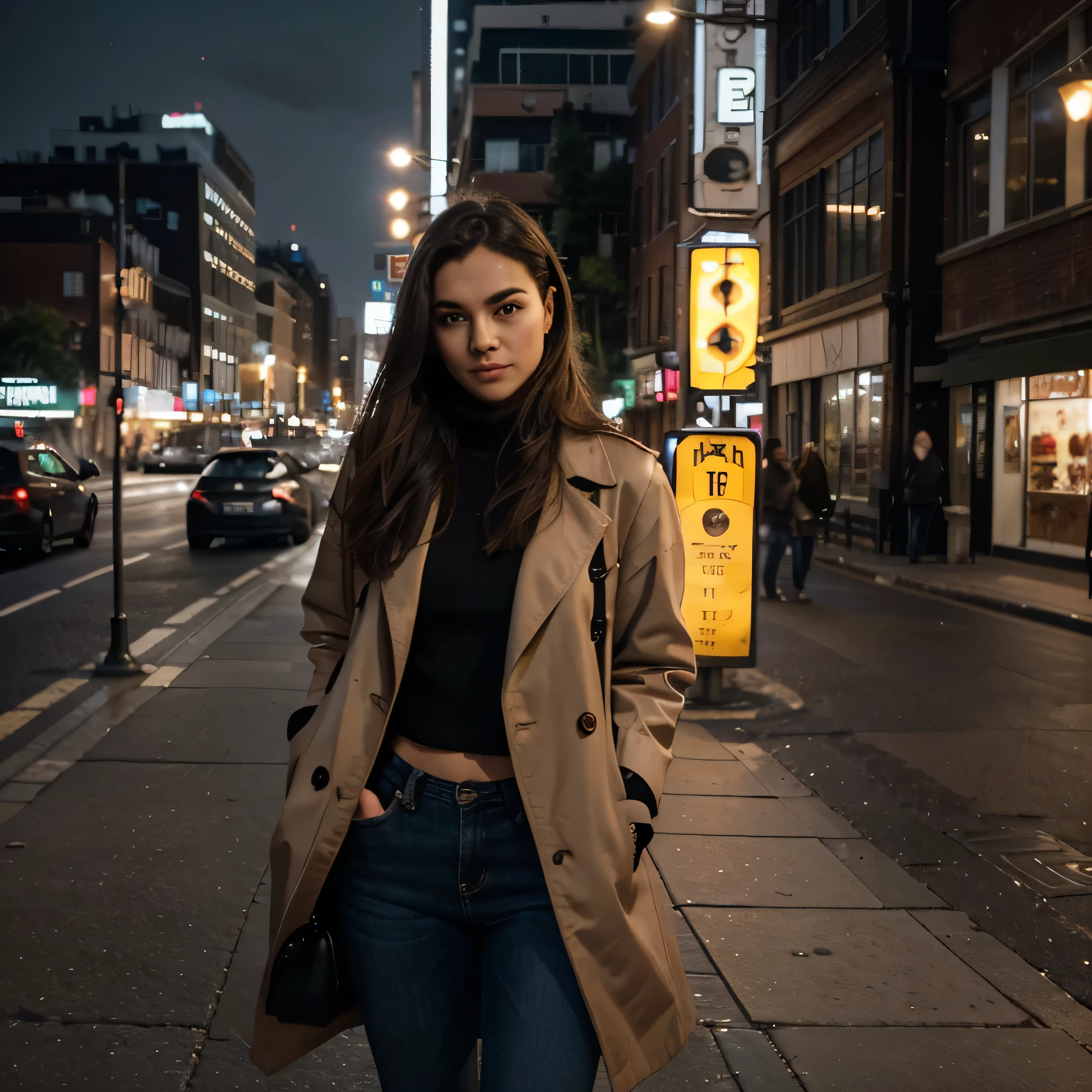 **Urban Realism Night:**
1. **Backdrop: City Authenticity**
- Choose a cityscape with a mix of modern and historic elements.
- Ensure natural lighting for an authentic urban atmosphere.
2. **Fashion: Everyday Chic**
- Opt for practical street fashion, blending style and comfort.
- Use subtle accessories and textures for a realistic, lived-in look.
3. **Setting: Urban Blend**
- Position the model within the city's varied environment, not just skyscrapers.
- Capture the model in places where people naturally frequent.
4. **Lighting: Cityscape Ambiance**
- Schedule the shoot during the night for the genuine glow of city lights.
- Use ambient lighting, avoiding excessive artificial brightness.
5. **Pose: Relaxed Confidence**
- Instruct natural, confident poses reflecting everyday city life.
- Encourage interaction with surroundings in a casual manner.
6. **Photography: Genuine Moments**
- Use a moderate depth of field to maintain a realistic focus.
- Employ subtle long-exposure for city lights without exaggerated effects.
- Capture authentic, candid moments for a genuinely relatable portrayal.