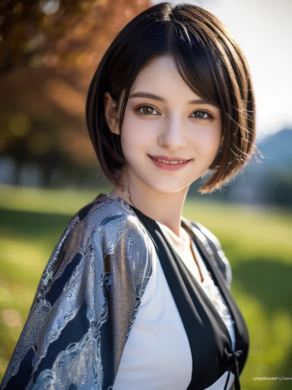 (realistic, photo-realistic:1.37), incredibly absurdres, (insanely detailed:1.3), 8k, (masterpiece), (best quality:1.4), (ultra high res:1.2), (RAW photo:1.2), ultra detailed background, (unity 8k wallpaper), 1 nogizaka girl, utterly cute, (((bishojo:1.35))), (((:1.35))), (chiemsee tracht), an exquisitely detailed and beautiful face and eyes and skin, detailed black shine hair, small-medium breasts, a chiemsee tracht with delicate and beautiful soft fabric, smile at the camera, cowboy shot, lake geneva landscape, professional lighting