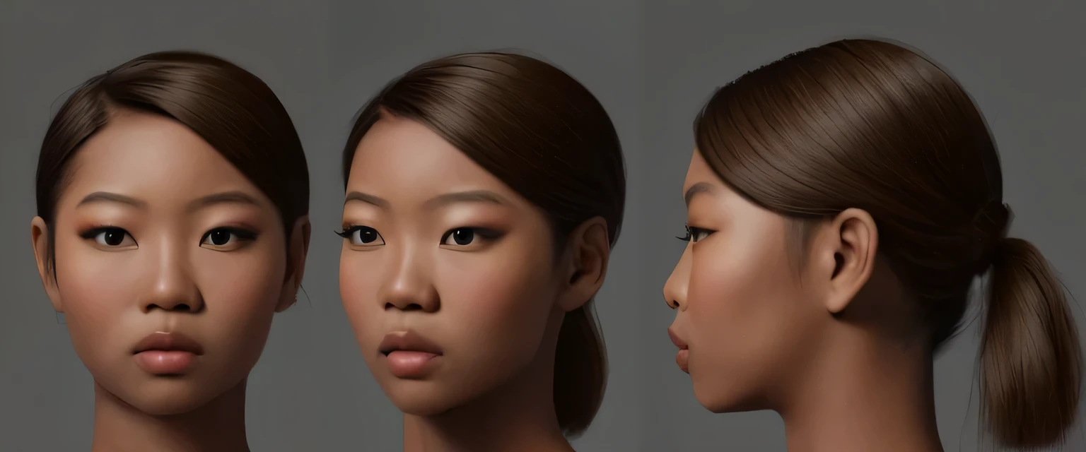beautiful zwx blasian woman, photography portrait