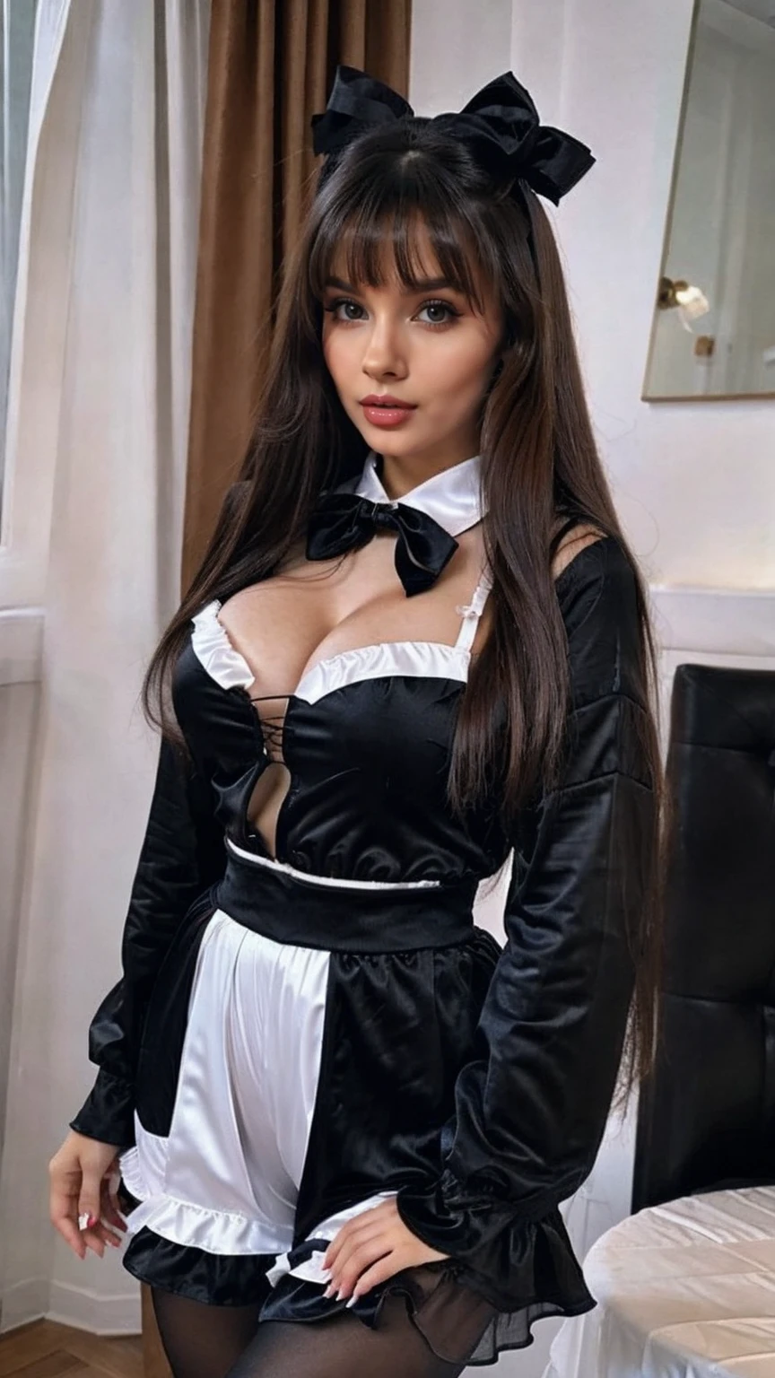 １girl with 30 years old , Look at the viewer, close look, Magnetic Morphing Attire:
A modular dress with magnetic components that can be rearranged to create different looks, allowing for a versatile and customizable wardrobe. , different colors seductive outfit, Just sexy