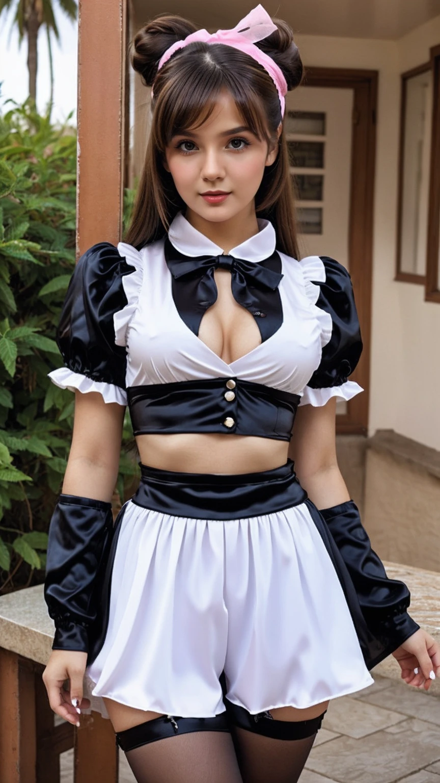 1girl with 30 years old , Look at the viewer, close look, ta , different colors seductive outfit, Just sexy