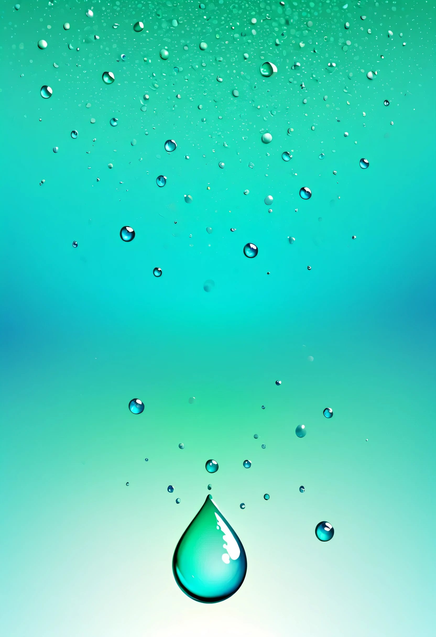 30 water drops on a white background, Dotグラデーション, gradient white blue green, Gradient Cyan to blue, Gradient Cyan, turquoise blue gradation, varying Dot, Dot abstract, Dot, Gradient Light Blue, colored Dot, halftone Dot, Blue and cyan colors, round background, teal gradient,simple, color of dust