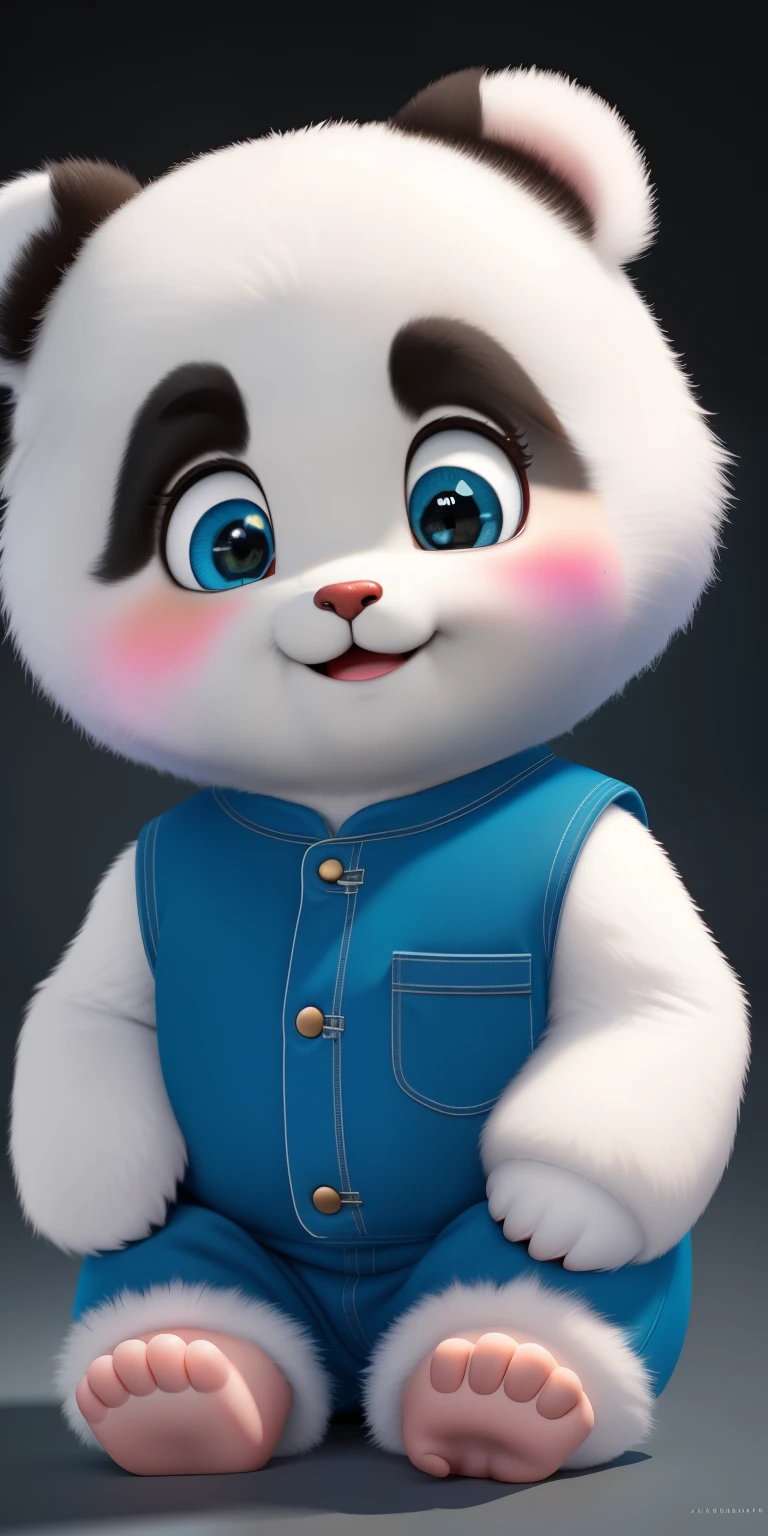(masterpiece), (best quality), (Super detailed), (whole body:1.2), Super cute, baby, Pixar, baby panda in pajamas, big bright eyes, fluffy, Smile, Exquisite, Fairytales, Very detailed, Pixar style, bright color palette, Natural light, Simple background with solid color, octane rendering, Popular topics on Artstation, Gorgeous, super wide angle, 8k, HD, actual
