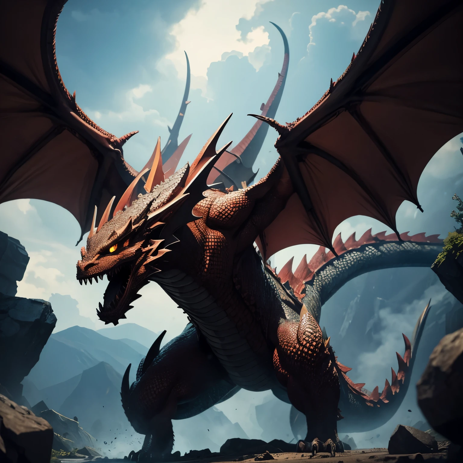 angry dragon