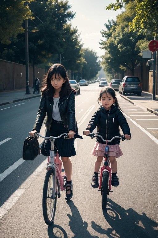 sad young women young girl young child with her young child sitting and walking child walking on walking with her sitting on with kids on bicycle on
two young women are walking child with their friends child riding her bicycle on her bicycle, her mother walking in a car, with their school child
two mother girls walking her young child riding baby child walking by their young child riding on their young baby walking  walking on the street in their
two young lady women walking on her bicycle and her little  with her daughter in her car parked with her and their kids on the school.