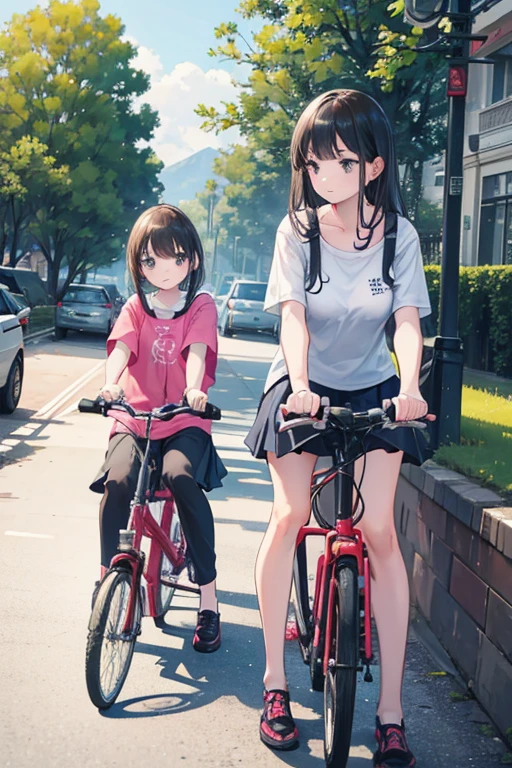 sad young women young girl young child with her young child sitting and walking child walking on walking with her sitting on with kids on bicycle on
two young women are walking child with their friends child riding her bicycle on her bicycle, her mother walking in a car, with their school child
two mother girls walking her young child riding baby child walking by their young child riding on their young baby walking  walking on the street in their
two young lady women walking on her bicycle and her little  with her daughter in her car parked with her and their kids on the school.