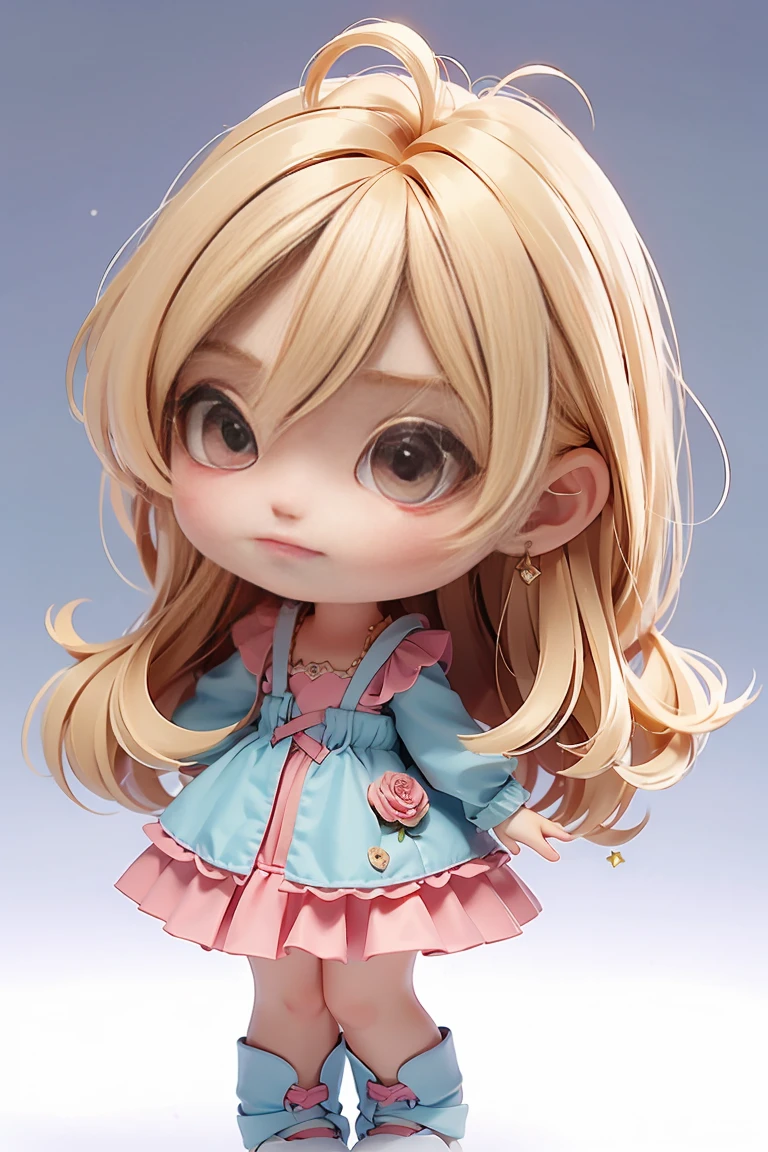 Beauty Chibi , Chibi rose and blonde hair , Chibi Designer , Chibi-e, chibi with color palette