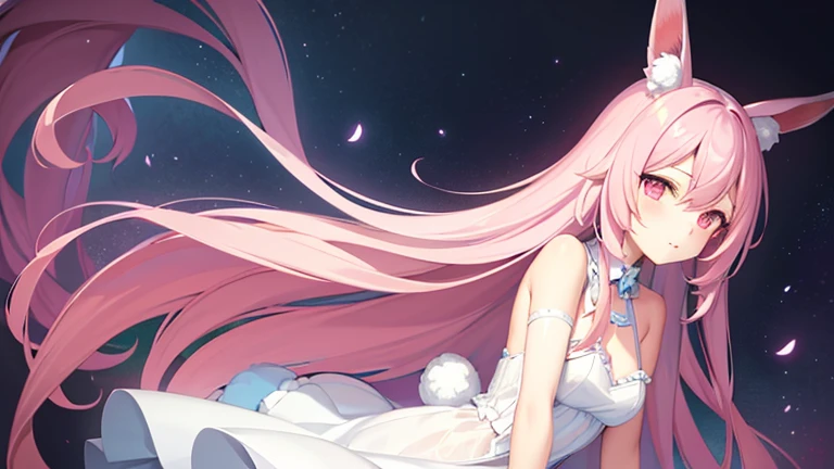 anime girl in lingerie with cat ears and a cat tail, seductive anime girl, , anime moe art style, Very beautiful anime cat girl, [ digital art 4k ]!!, Cute anime catgirl, (anime girl), White cat girl, Soft anime illustration, By Chitao, Mikudayo, Nightcore, anime goddess, anime girl