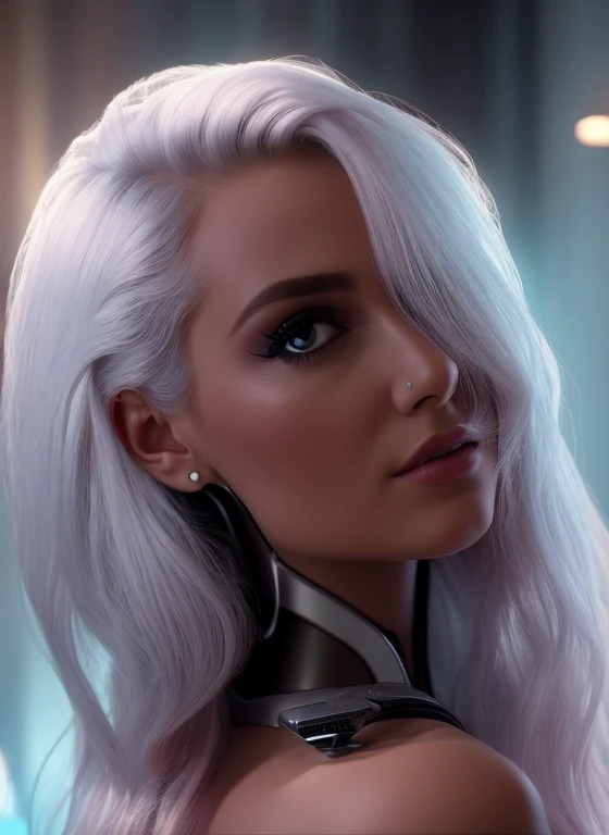 a cinematic image of a cybernetic robot woman visageTerminator