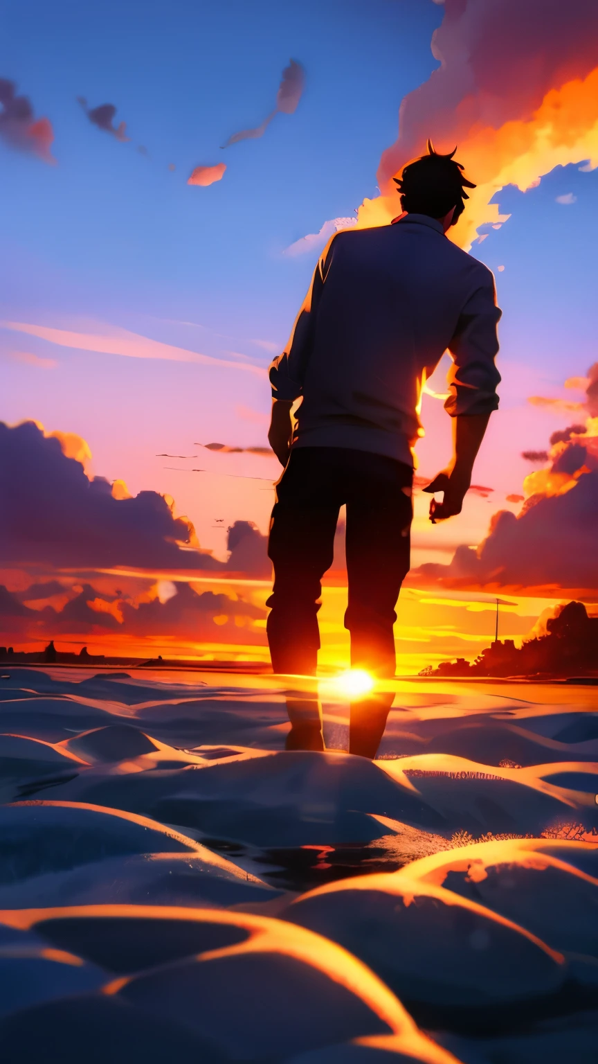 Sunset, 1man