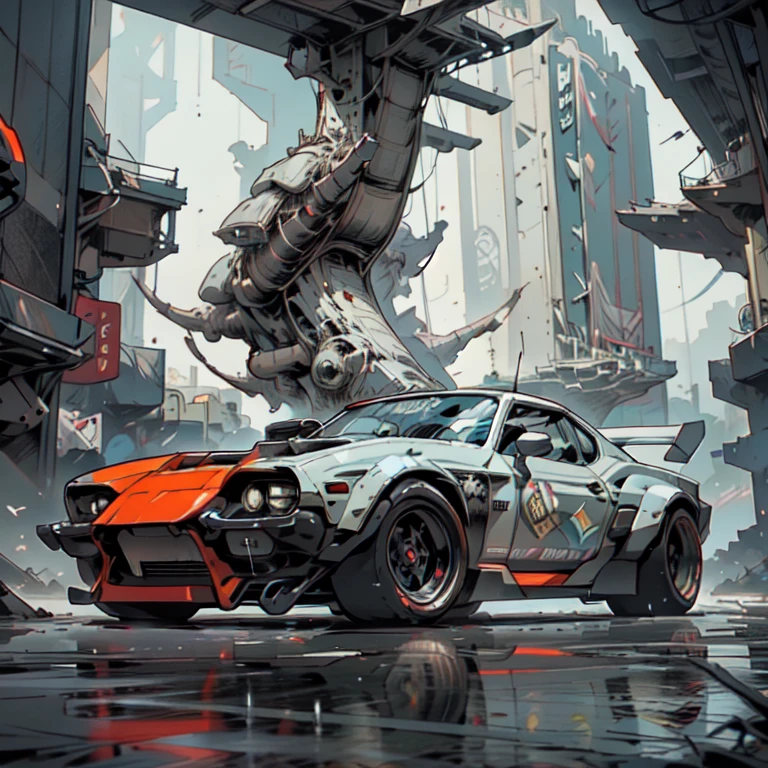 Geometry. Highest quality, masterpiece. Image of geometric shapes. 3D rendering, visualization of a composition from complex fractals. Fantastic composition. Scenery for a science fiction film. Stylization Anime, cyberpunk, comics. The image is stylized as a hand-drawn comic book. Clear graphic outline, color fill. Depth of colors, warm light, cold shadows. Technological forms, cybernetics, electronics, wires. High image quality, 8K | Ultra HD | Full HD, cinematic comic book, 3D _in comic style - linear stroke, color fill, high-quality stroke - a masterpiece, TOP computer graphics ART. 8K, dark lighting, strong shadow. (vivid, anime, comic, creative, sharp focus, 8K). High detail of the drawing, linear, high-quality background (shades of cool tones, red, yellow warm highlights, side lighting), cyberpunk and futurism, art deco. Film grains, dust, and particles in the air