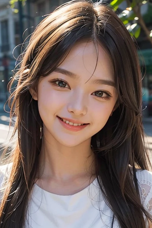 pretty girl, smilling, face photo