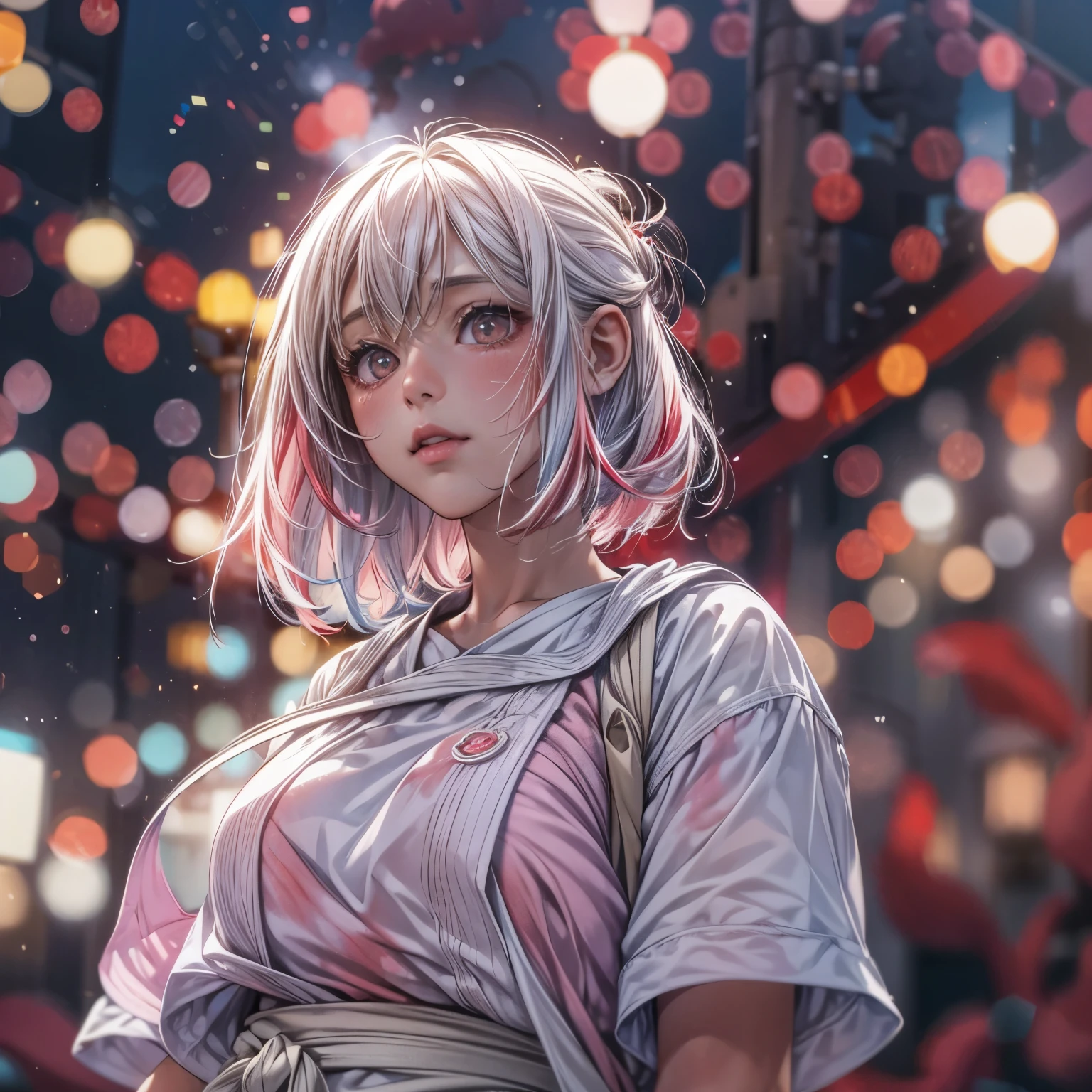 ((NSFW:-0.95)), (((nipple:-0.9))), ((Acutance:0.85)), (((from below)), The Sky takes up more than third of the composition ) . The background is the downtown area at (Twilight:1.4), (((Red-dyed clouds above hed:1.3))), { (many colorful Lights:1.2) | lens flare | Burning | heyz | (luminous Particles) | Mystic sight } . (Masterpiece:1.2) of professional Analog photo with Hasselblad, (((realistic and photorealistic with touch of rawness:1.37))), physically-based 3D rendering with ultra-detailed. ( A KAWAII girl in ((WHITE Fundosh:1.2))), at Hakata Gion Ymakasa Festival ))) . (((Exposed:0.5, bokeH))), Assfocus and she looking ahead .