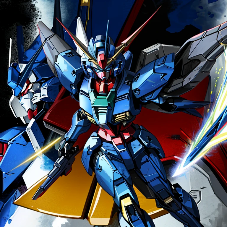 gundamSEED、dark blue robot、navy blue mobile suit、gundam