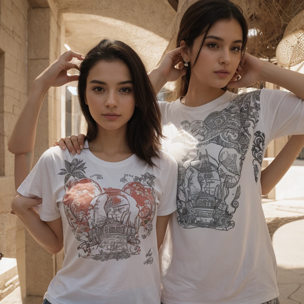 a very luxirious design printed on a tshirt
