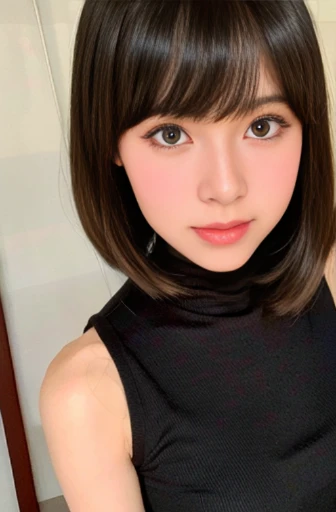 masterpiece, best quality, Very detailed, (8k, 4K, best quality, high resolution, 超high resolution:1.1), 8k portrait,1 girl in, Japanese Android girl, Android teacher, control Panel, Android, robot, Manipulator, ,robot手臂和腿, black hair, Mechanical body, blunt bangs, 粉色robot零件, 完美的robot女人, charging point, long tube, A thick cable is attached to her neck, ceramic body , Android, robot人形, , Full eyes, perfect mechanical body, Pink bodyesbian, The assembly plant of the future, pink body, she has fixed it, Lack of sponge joints, Android assembly plant, Android, laboratory, Platform boots, Perfect body, Pink bodyesbian