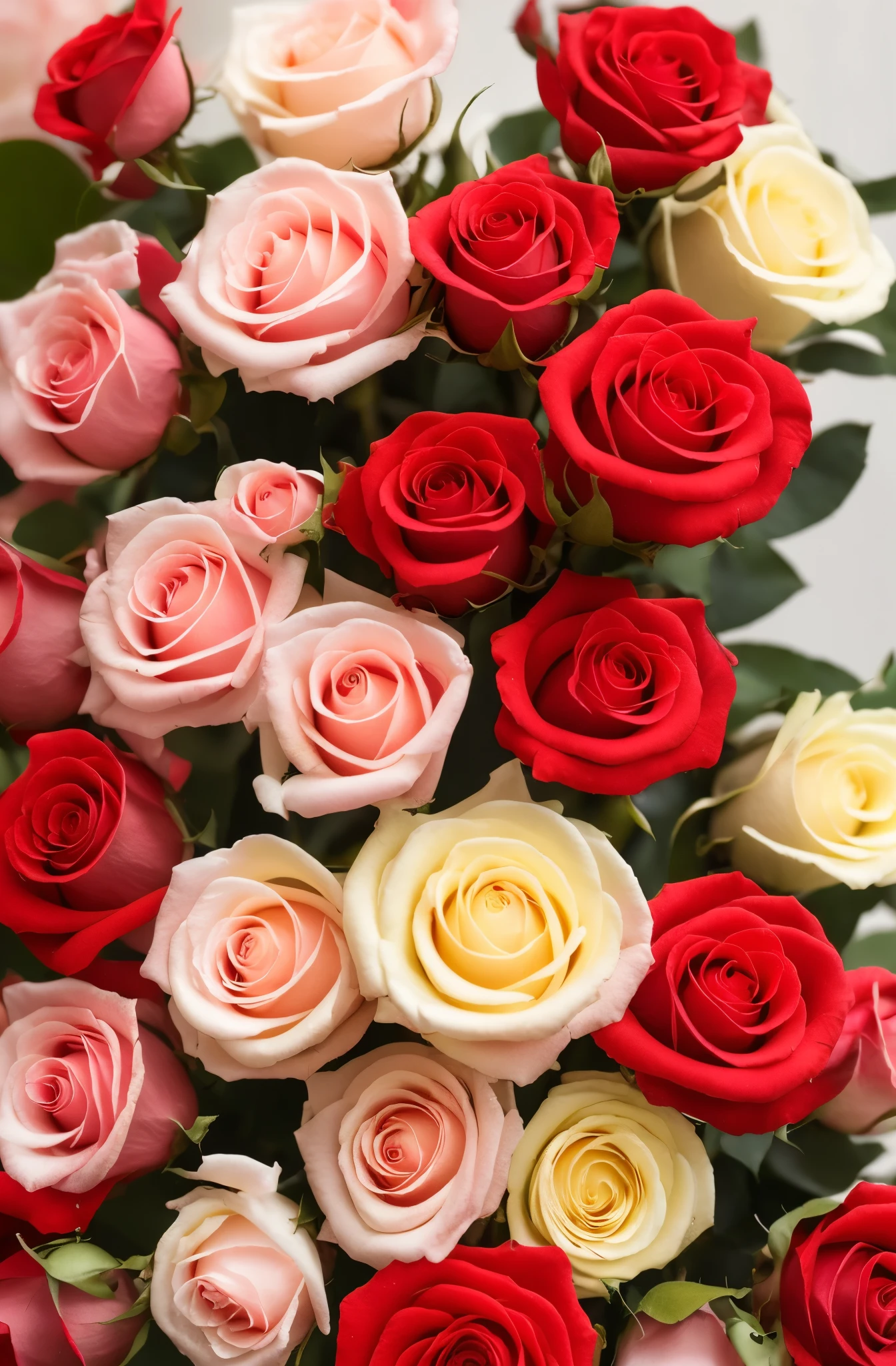Red roses,盛开Red roses花,